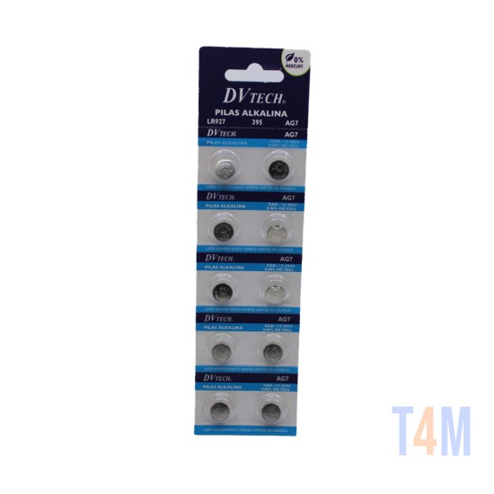 DV TECH ALKALINA BUTTON CELL BATTERY LR927/395/AG7